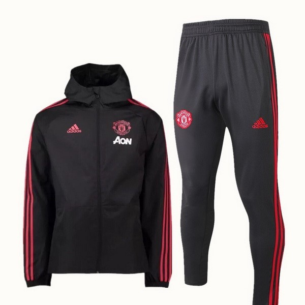 Rompevientos Manchester United Conjunto Completo 2018/19 Negro